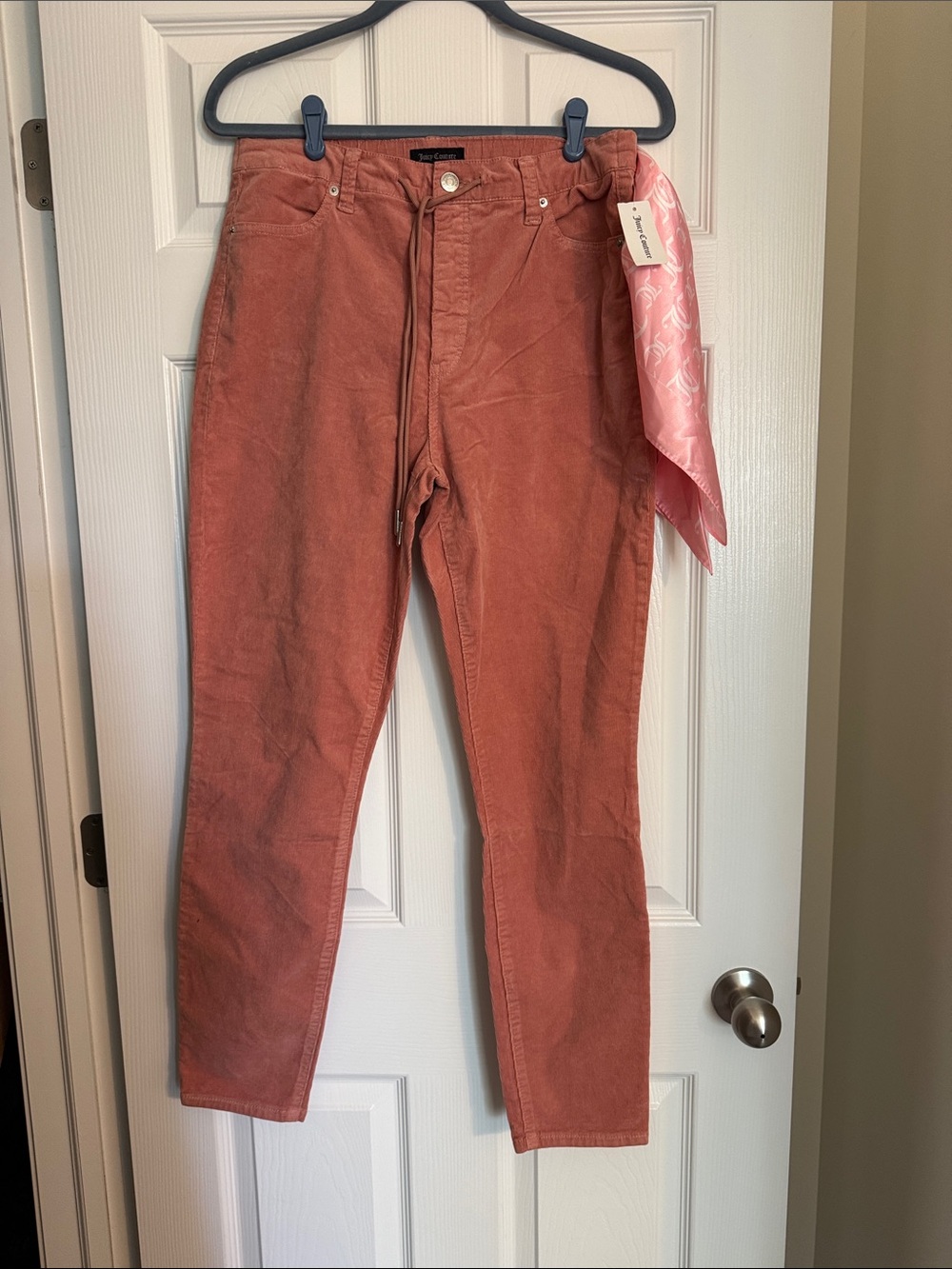 Juicy Couture Terra Cotta Corduroy Skinny Pants